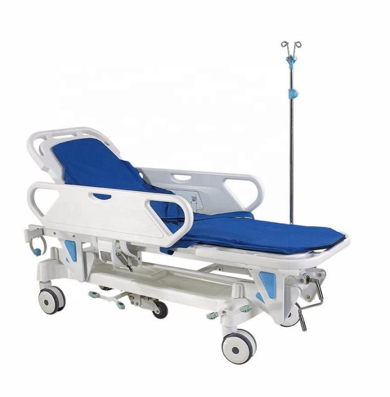 ABS Multifunctional Stretcher Emergency Room Double Hydraulic Hospital Bed Hospital Furniture