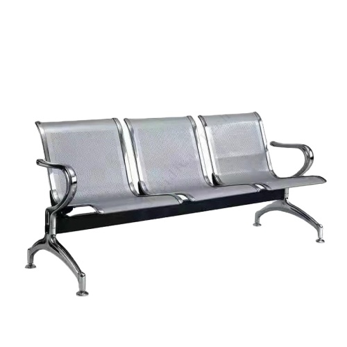 Stainless steel hospital office 3 waiting room chairs for airport bank patient clinic