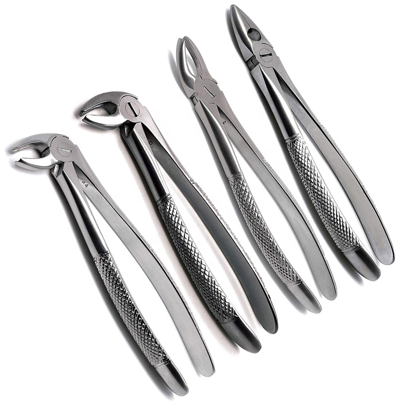 Dental Adult Forceps Set Oral Teeth Stainless Steel Extracting Pliers With Kit high Quality