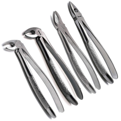 Dental Adult Forceps Set Oral Teeth Stainless Steel Extracting Pliers With Kit high Quality