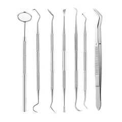 Dental Surgical Instruments Like Dental Tweezers / Dental Mouth Mirror / Dental Scaler Steel Silver Ce Customized Dental Product