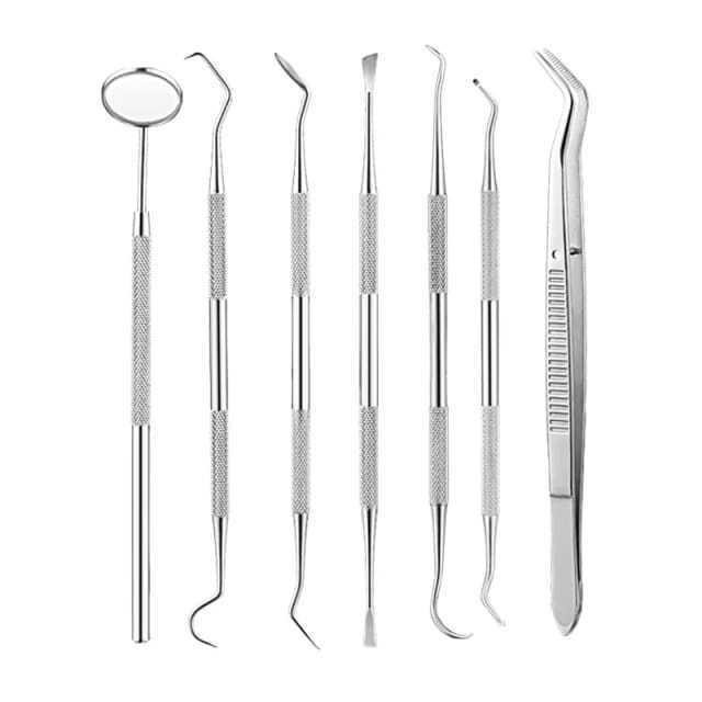 Dental Surgical Instruments Like Dental Tweezers / Dental Mouth Mirror / Dental Scaler Steel Silver Ce Customized Dental Product