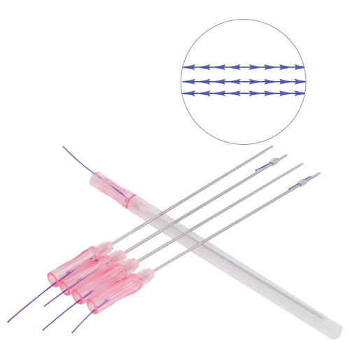 Disposable Suture 21G 100mm W Cannula PDO COG 3D Lift Thread