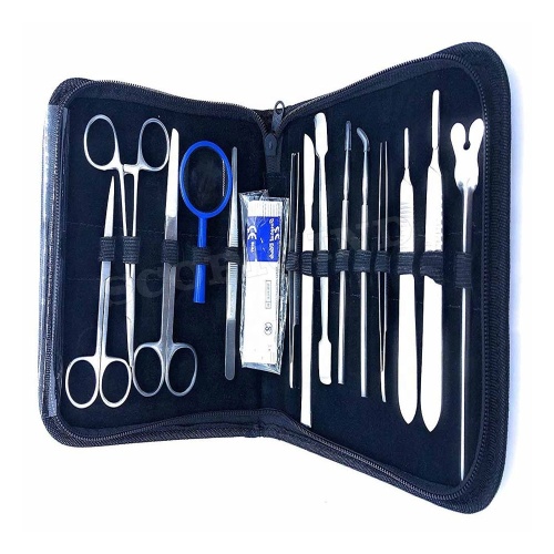 Stainless steel suture kit with /leather case Medical Student Dissecting Kit