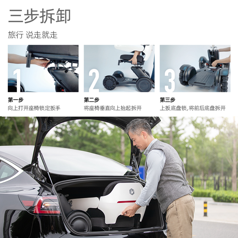 Mobility scooter wheelchair for the disabled