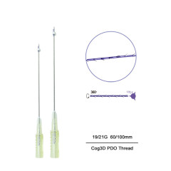 Face lifting eyebrow double needle sharp needle 20G 110mm cog thread pdo plla pcl 3d 4d cog for body