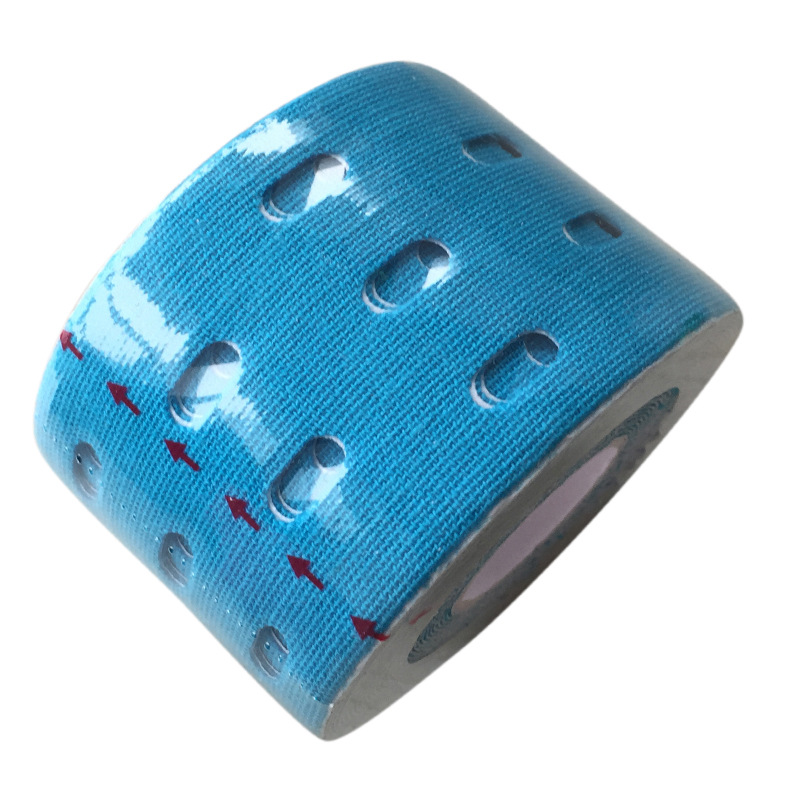 Breathable sports tape breathable muscle stick elastic bandage punch kinesiology tape