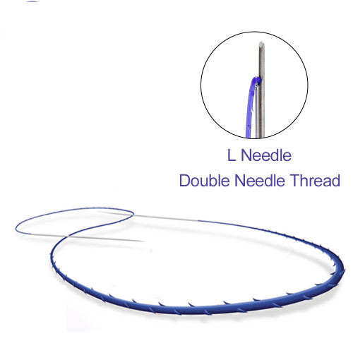 Thread lifting reborn absorbable surgical suture double3d cog pdo thread blunt