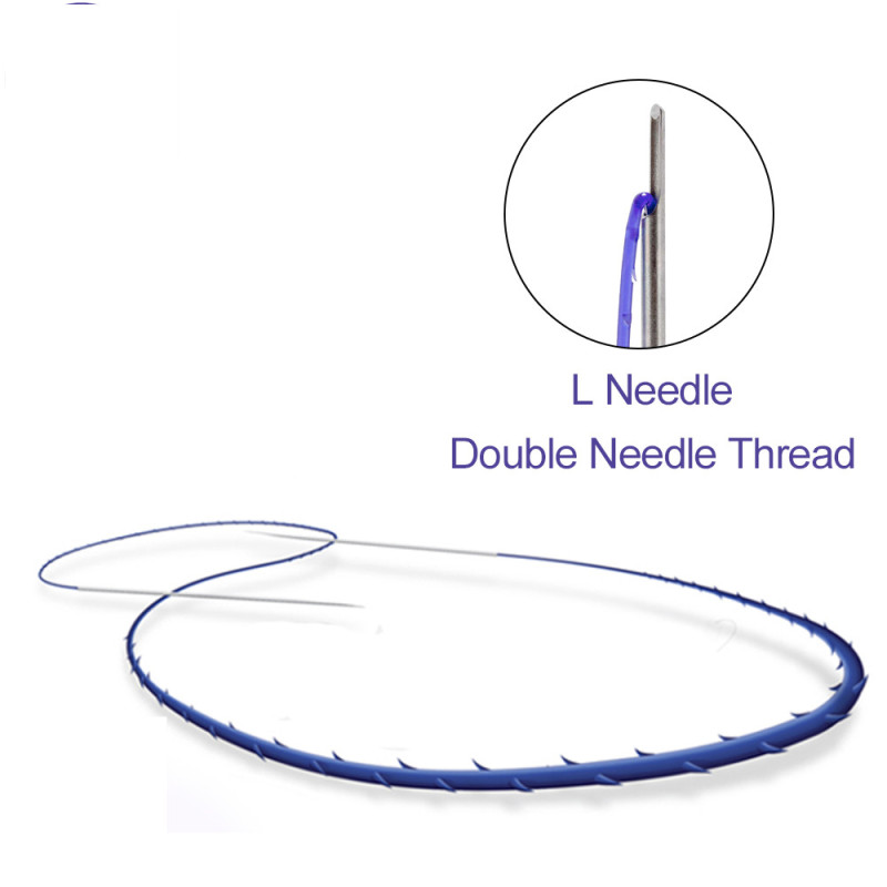 Thread lifting reborn absorbable surgical suture double3d cog pdo thread blunt