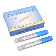 Large Screen Body Temperature Armpit Glass Mercury Thermometer For Home Health Care Product