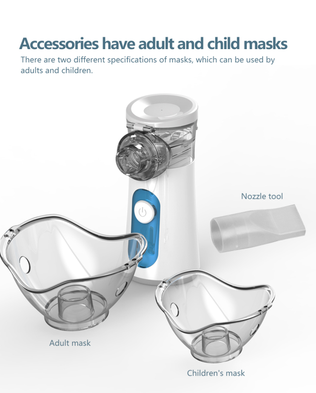 Nebulizer Portable Inhaler Mesh Of Cough Drug Atomizer Machine Handheld Evaporator Removable Battery Nebulizer