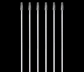 Plastic straw brush