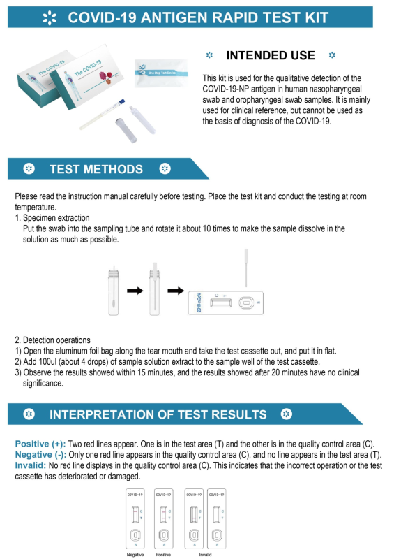 COVID-19 ANTIGEN RAPID TEST KIT