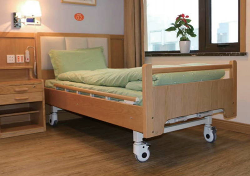 Wooden home nursing bed