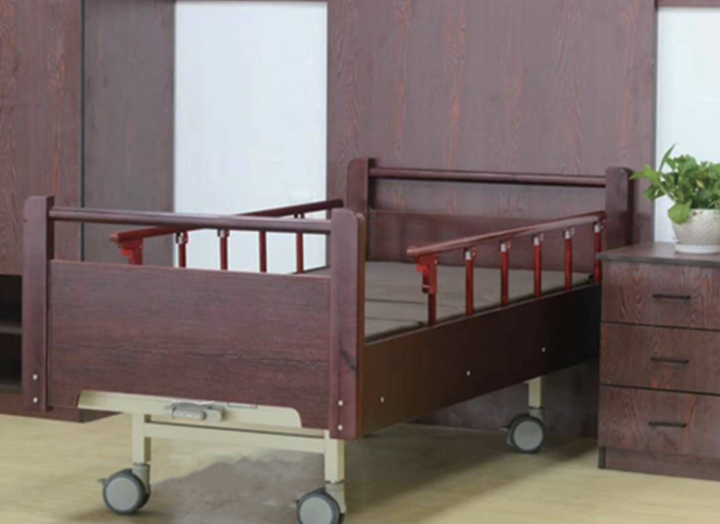Wooden home nursing bed