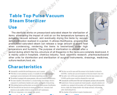 Table Top Pulse Vacuum Steam Sterilizer