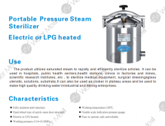 Portable Pressure Steam Sterilizer
