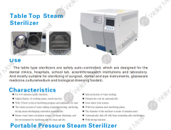 Table Top Steam Sterilizer