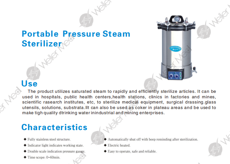 Portable Pressure Steam Sterilizer