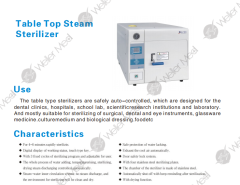 Table Top Steam Sterilizer