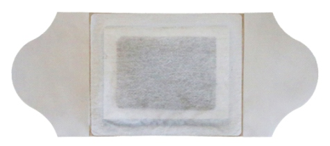 Two winged pacifier type moxa moxibustion patch (small powder pack) (skin color)
