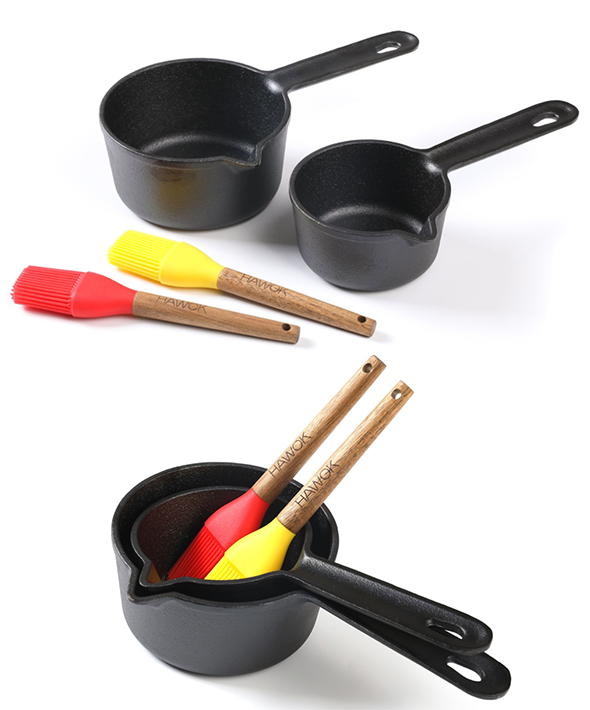 Cast Iron Melting Pot Sauce Pan