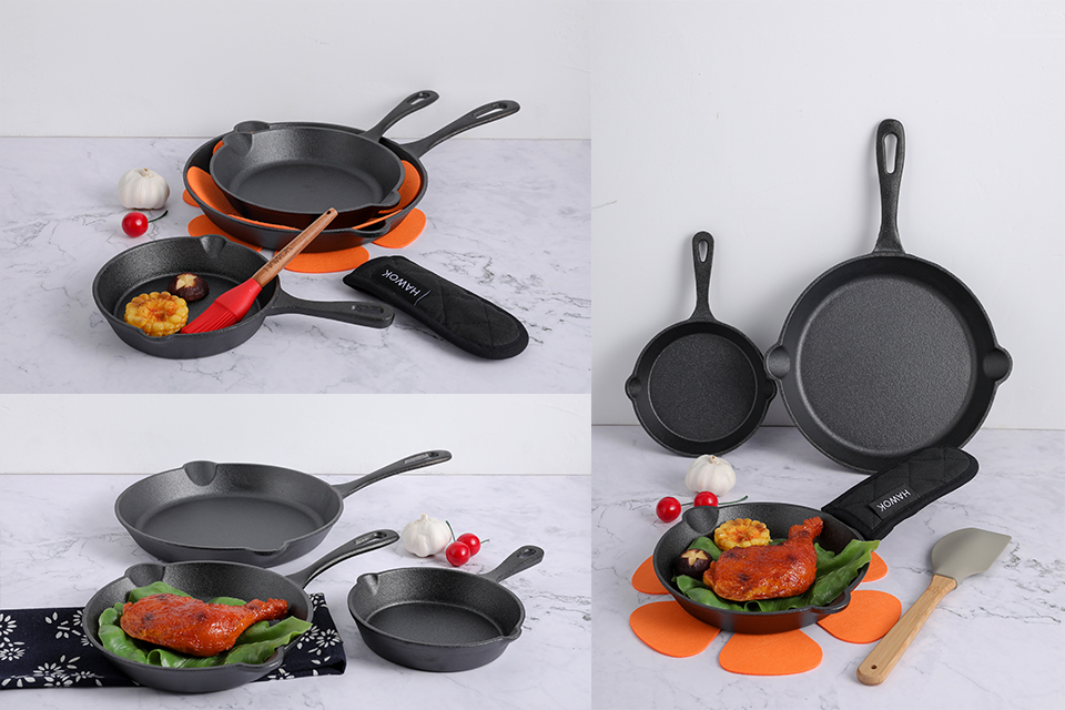 HAWOK Cast Iron mini cookware