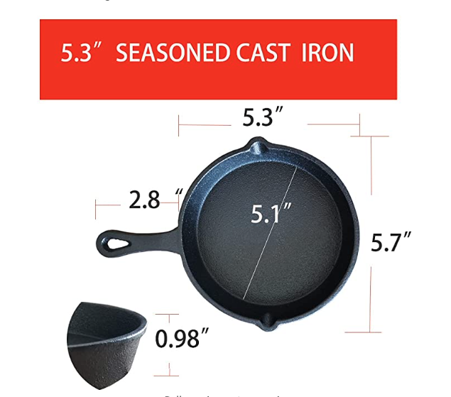 HAWOK Cast Iron mini cookware