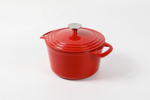 HAWOK Enameled cast iron 3.5QT dutch oven/Red