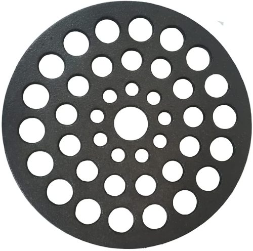 HAWOK Cast Iron Round Meat Rack/Trivet,8 Inch, Black