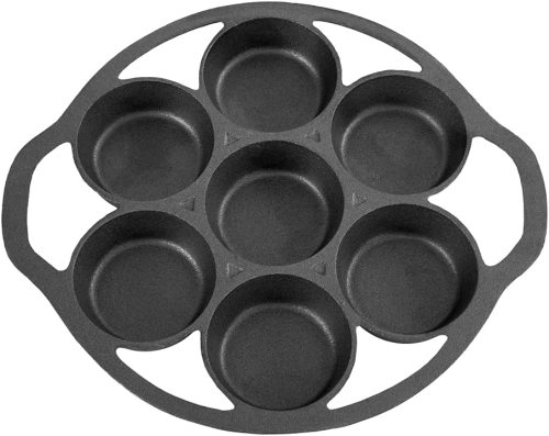 HAWOK Cast Iron Mini Serving Bowl Dia 4.7 inch with Bamboo Tray