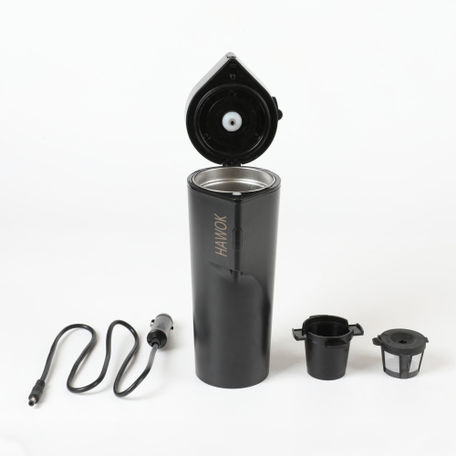 HAWOK Prtable Coffee Maker 12V Travel Espresso Machine, Single Cup 8 oz