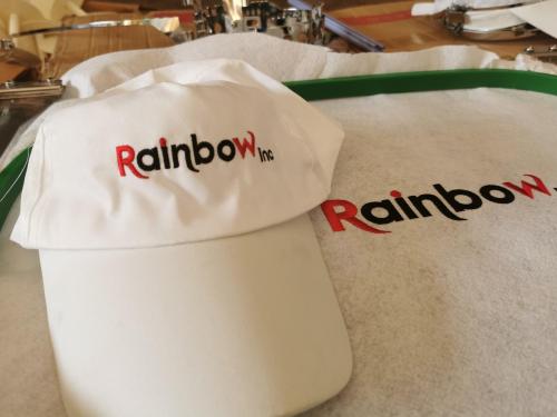 Rainbow RBE4060-A12 embroidery machine cap embroidering