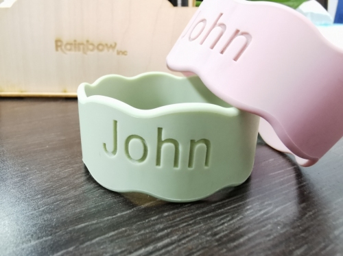 Silicone laser engraving made by Rainbow Co2 laser machine