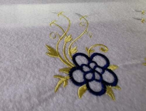 Rainbow dual heads embroidery machine flat embroidery