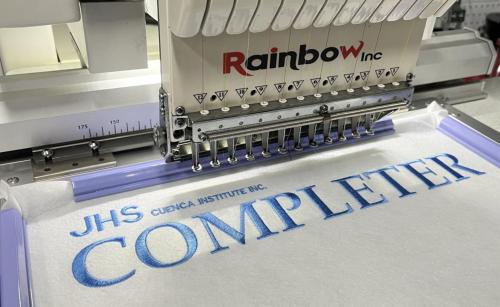 Rainbow Embroidery Machine, Long satin stitches embroidery