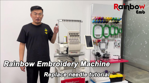 Rainbow Embroidery Machine: Replace needle tutorial