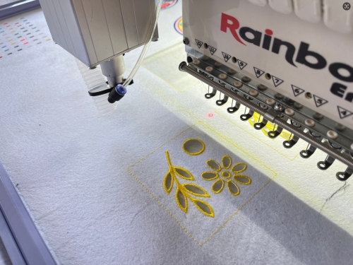 RainbowEmb™ embroidery machine, Laser cutting carved punching embroidery