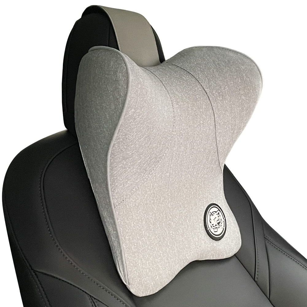 TKLoop Car Neck Support Pillow for Neck Pain Relief When Driving,Headrest Pillow for Car Seat with Soft Memory Foam(Grey)