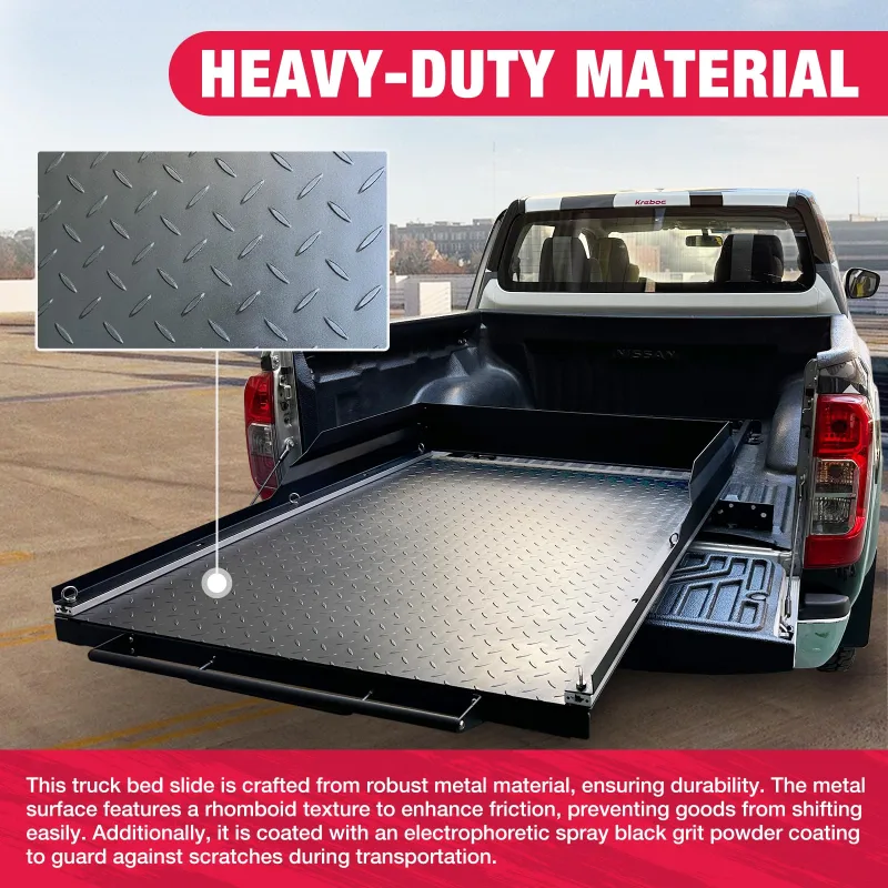 Kreboc 65''X49'' Durable Truck Bed Slides -Out Tray - Robust Cargo ...