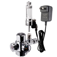 UUIDEAR regolatore di co2 per acquario a doppio calibro in alto assiale