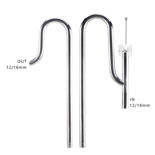 UUIDEAR stainless steel inflow and outflow metal jet lily pipe surface skimmer