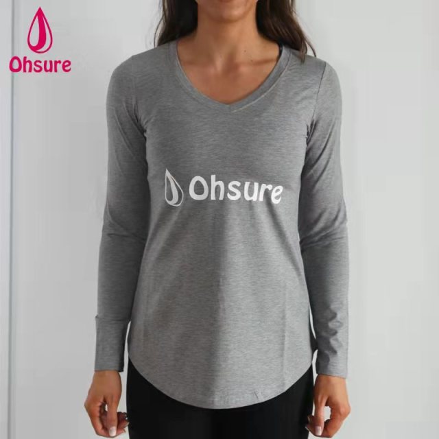 Fitness yoga shirt- Gray