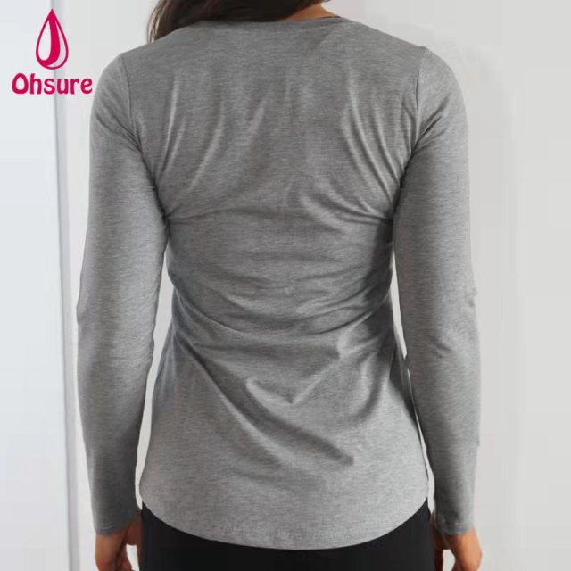 Fitness yoga shirt- Gray