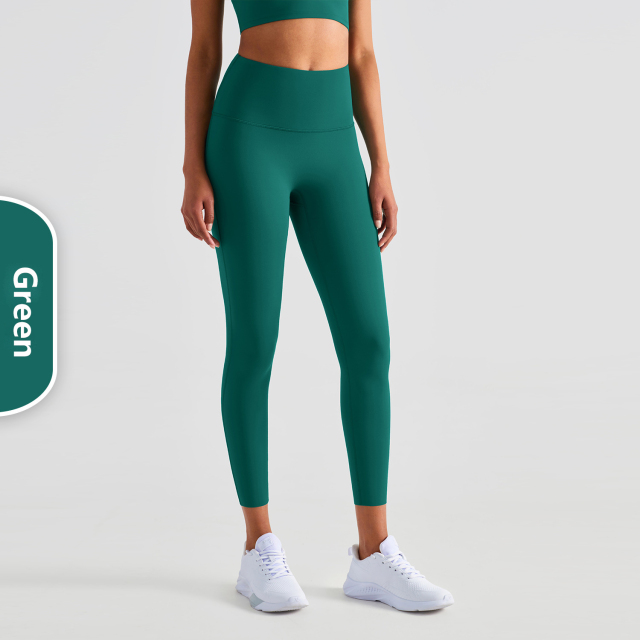 Comfy Lycra Gym Leggings- Matcha Green