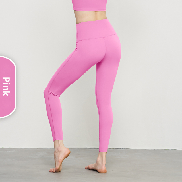 Comfy Lycra Gym Leggings - Coral