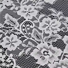 High End Vitas Romantic Style Embroidered Flower Design Ivory White French Lace For Bridal