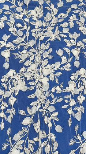 3D Flower handmade beaded Sequins long dress gown milk silk wed dress for wedding bridal dress embroidery lace fabric