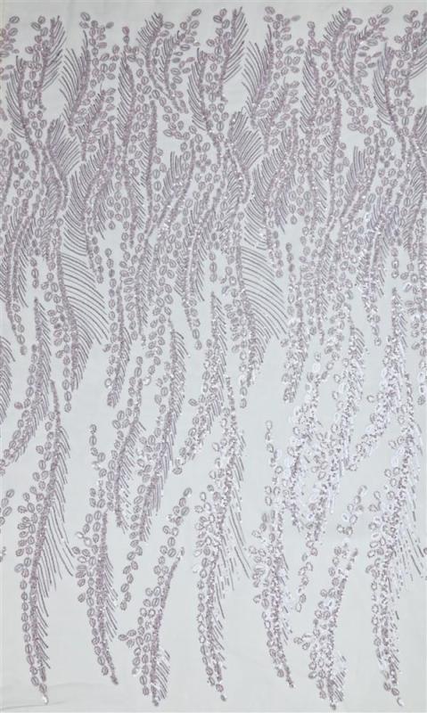 Bordado renda dentelle african beaded sequins nigerian embroidered lace fabric
