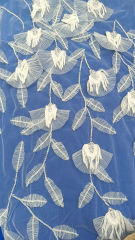 Butterfly flower mesh tulle voile for wedding bridal dress embroidery lace fabric